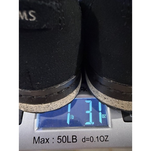 Toms Womens Black Suede Slip On Shoes Size 9.5 Platform Cushioned Casual Classic - Picture 10 of 10